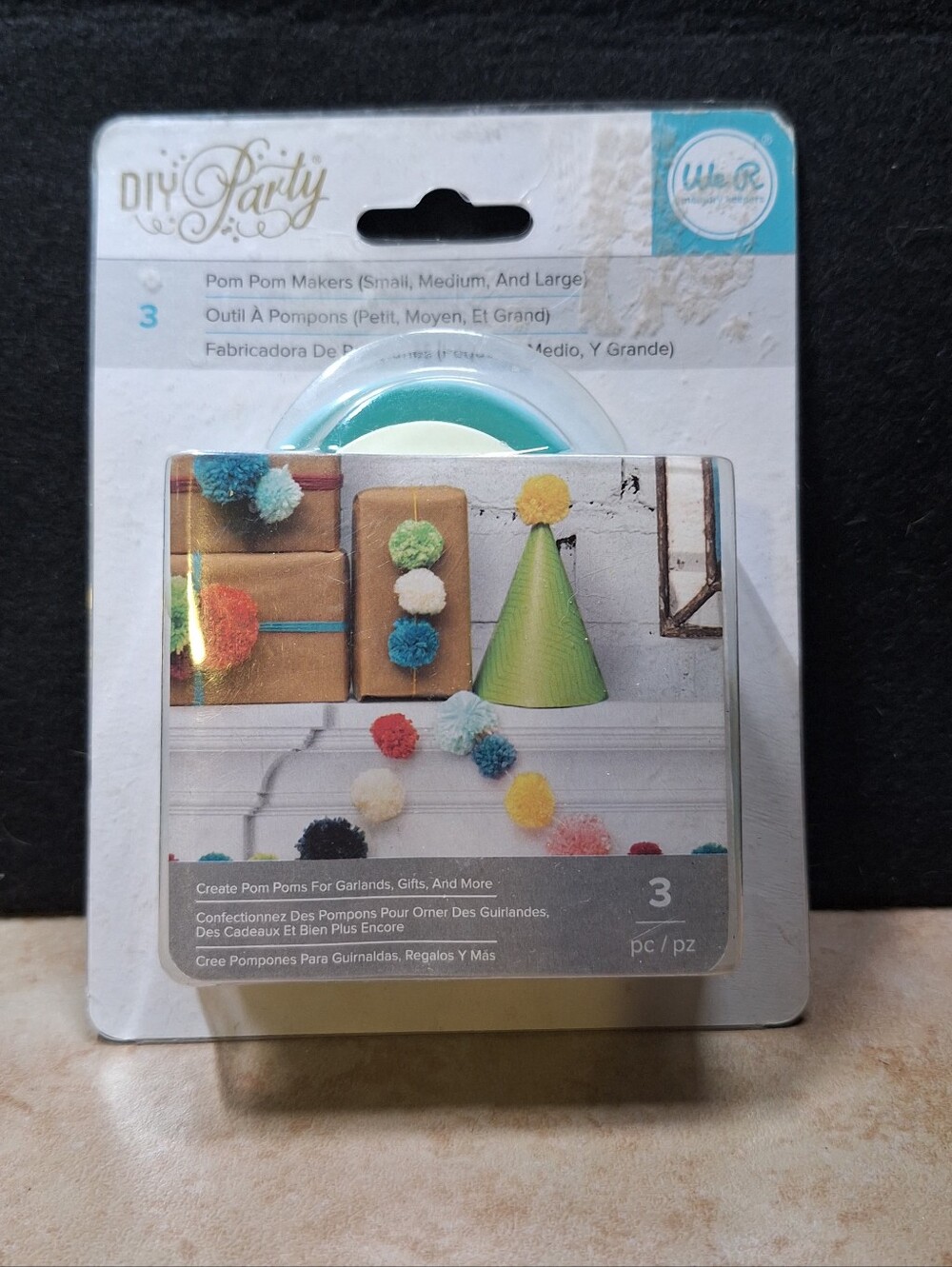 We R Memory Keepers 3-Piece Pom Pom Makers DIY Party #660788